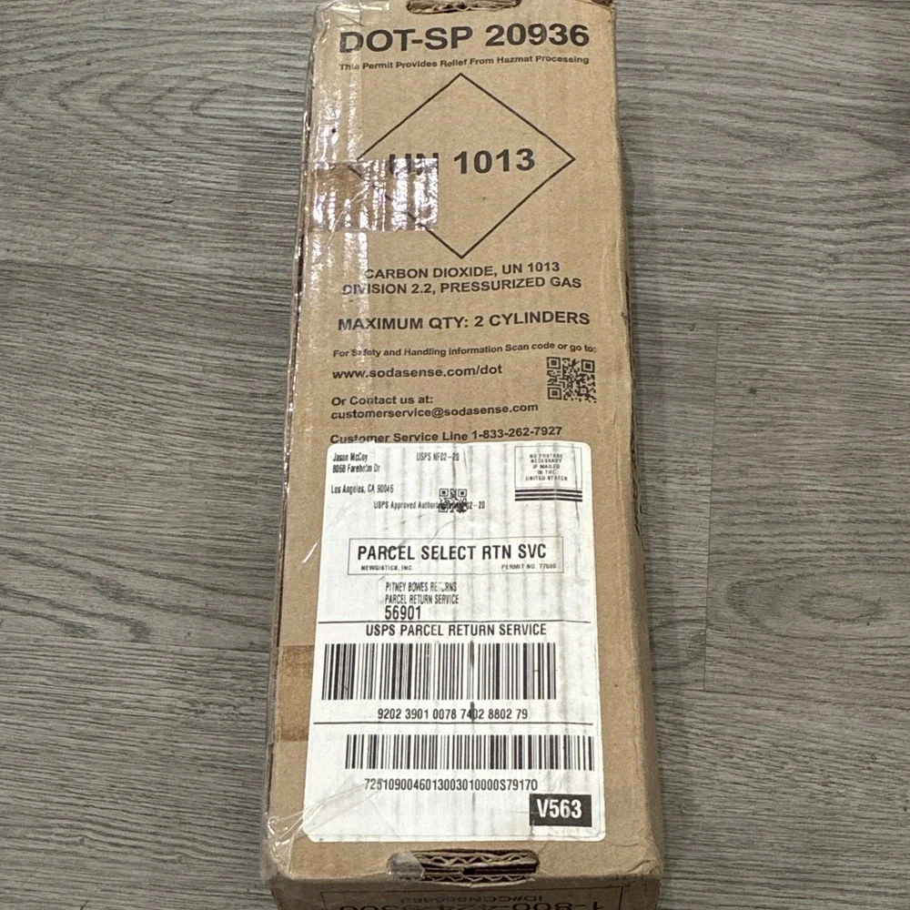 Lot Of 2 Soda Sense Replacement CO2 Cylinder, 2 New Sealed - Picture 3 of 4